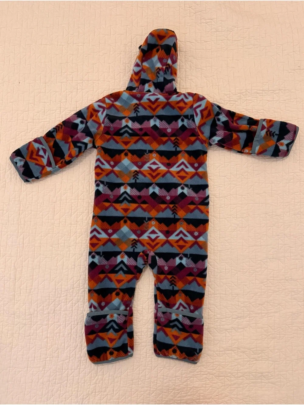 Columbia Kids' Hooded Fleece One-Piece - Multicolor Aztec